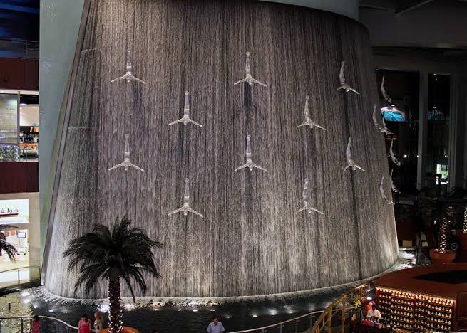 Dubai water fall